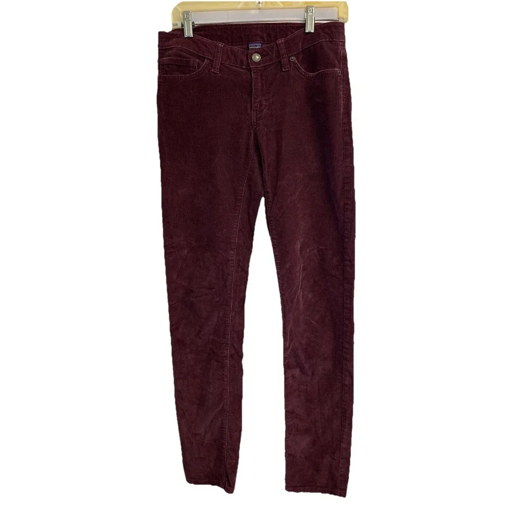 Patagonia Women's Size 28 Corduroy Pants Burgundy Red 31